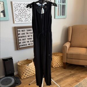 As U Wish Black Sleeveless Jumpsuit